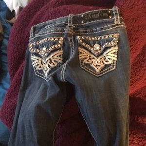 Boot cut fancy jeans